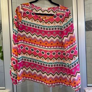Boutique chevron top